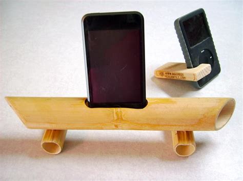 Bamboo iPhone Speaker Stand