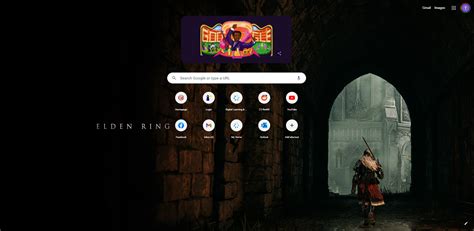 Customized my google chrome home screen : r/Eldenring