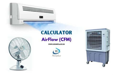 Airflow (CFM) Calculator for AC, Fan & Air Cooler