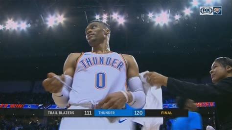 Westbrook Sets New Triple-Double Record In Thunder Win