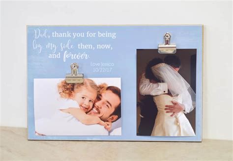 Father Daughter Photo Frame Father Of The Bride Gift | Etsy