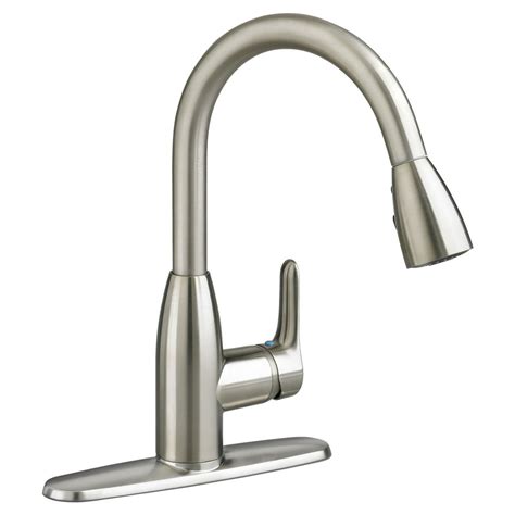 American Standard Colony Soft Single-Control Pull-Down Kitchen Faucet 2.2 GPM in Stainless Steel ...