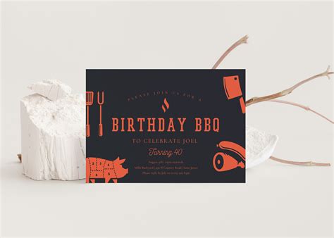 BBQ Invitation BBQ Birthday Invitation BBQ Party - Etsy