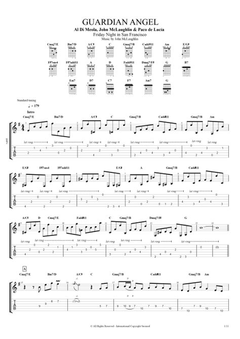 Guardian Angel by John Mac Laughlin - Full Score Guitar Pro Tab ...