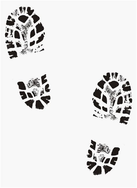 Shoe Boot Printing Footprint Clip Art - Transparent Boot Footprint, HD Png Download ...