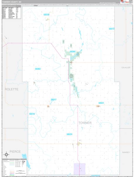 Towner County, ND Maps