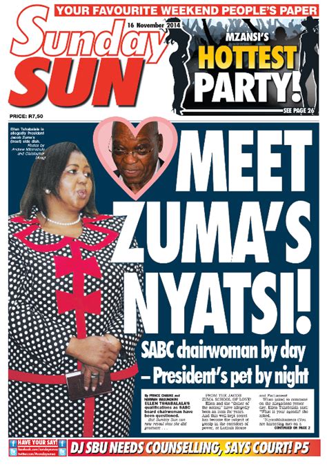 "Meet Zuma`s nyatsi!" - Sunday Sun - NEWS & ANALYSIS | Politicsweb