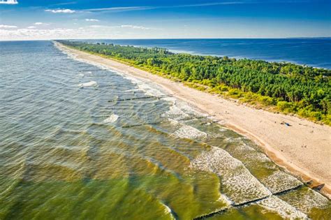 Beach on Peninsula Hel, Baltic Sea in Poland Stock Image - Image of coastline, beautiful: 206960251