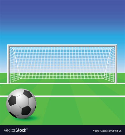 Soccer goal Royalty Free Vector Image - VectorStock