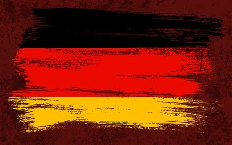 Download wallpapers 4k, Flag of Germany, grunge flags, European ...