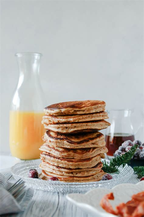 Fluffy Eggnog Pancakes {Perfect for 1, 2, or 4!} - Goodie Godmother