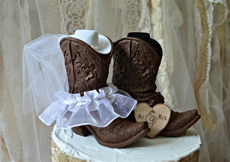 SALE Western Wedding-boots-cowgirl-hat-cowboy-wedding-cake | Etsy