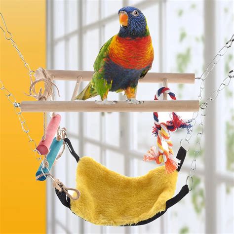 New Pet toy Colorful Swings Pet Birds Budgie Toy Parrot Climbing Toys Bird Toy Accessories for ...