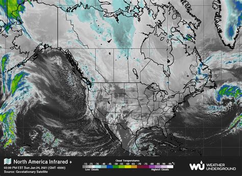 Infrared Regional Satellite Loop (North America) | East Tennessee SKYWARN