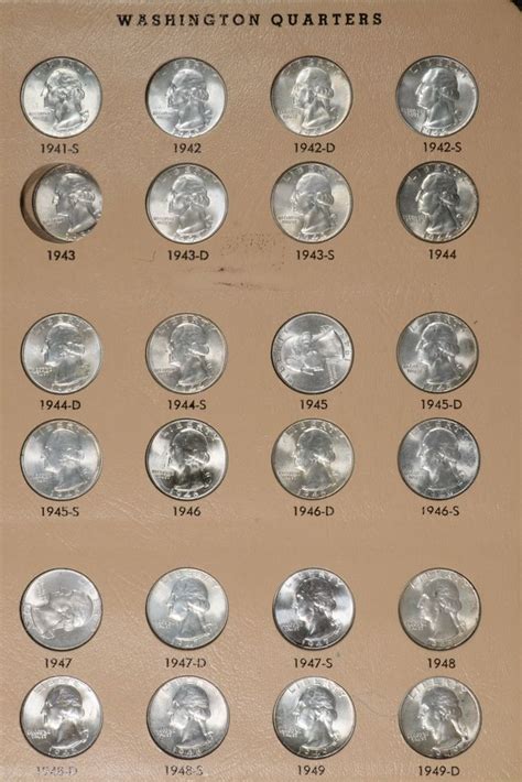 Set of Washington Quarters Complete 1932 thru 1992 with proofs. Sold as Complete BU Set but 32-D ...