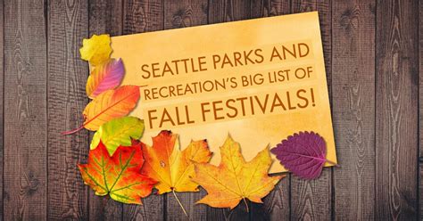 Fall festivals are happening across Seattle! - Parkways