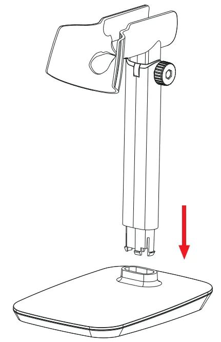 deli E15130 Stand for Handheld Barcode Scanners User Manual