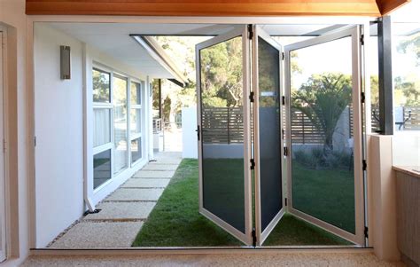 Crimsafe Bifold Doors | Clearview Security | Folding patio doors, Sliding doors exterior, Double ...