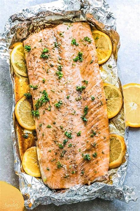 Oven Baked Salmon with Lemon in Foil - Best Easy Keto Dinner Recipe