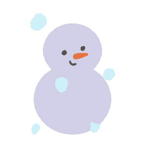 Animated illustration of a snowman | UGOKAWA