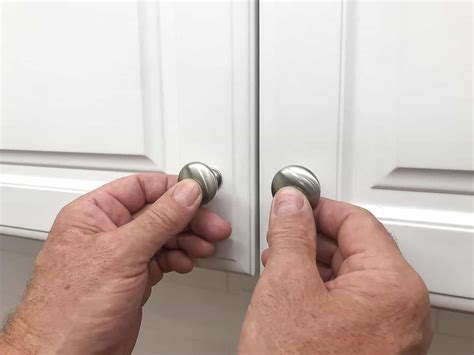 How To Install Knobs On Cabinet Doors