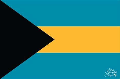 Flag of the Bahamas - StarSpangledFlags.com
