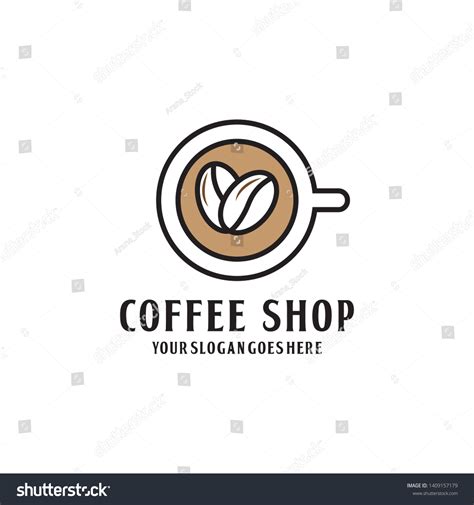 Simple Modern Coffee Shop Logo Design Stock Vector (Royalty Free ...