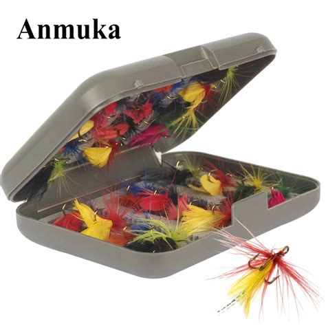 Anmuka 24Pcs/Sets Fly Fishing Lure Set Artificial Bait Trout Fly ...