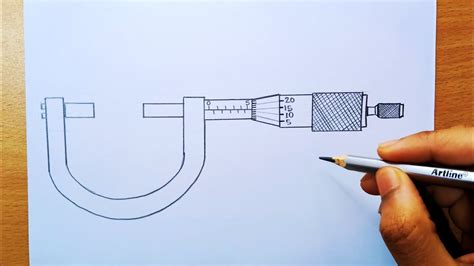 How To Draw Micrometer Screw Gauge Diagram Screw Gauge Diagram Vernier ...