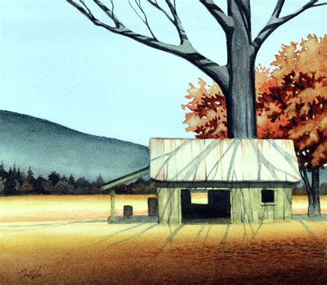 Autumn Barn Painting by Don Nelson | Fine Art America