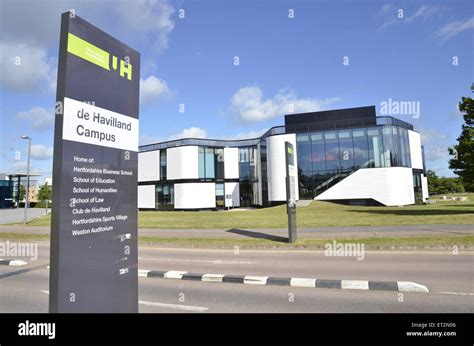 The de Havilland Campus of the University of Hertfordshire in Hatfield ...