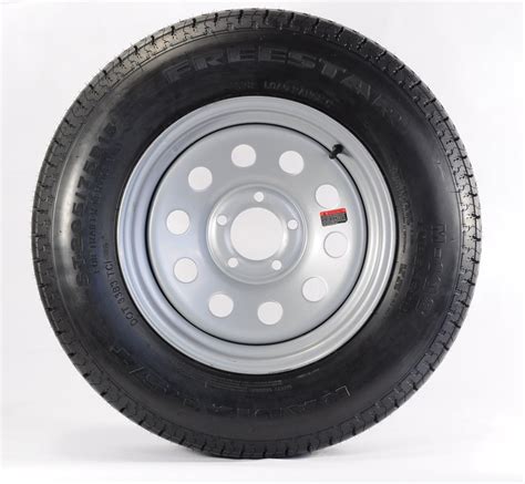 2-Pk Trailer Tire On Rim ST205/75D15 15 in. Load C 5 Lug Silver Modular Wheel - Walmart.com ...