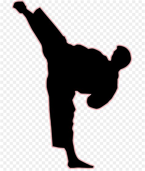 Free Karate Kick Silhouette, Download Free Karate Kick Silhouette png ...