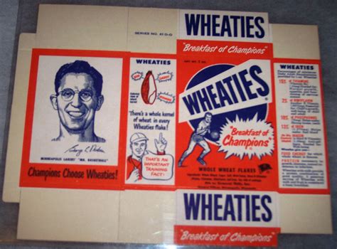 1951 George Mikan Minneapolis Lakers WHEATIES Box | Wheaties Box - Wheaties King