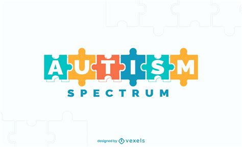 Autism Spectrum Puzzle Logo Design Vector Download