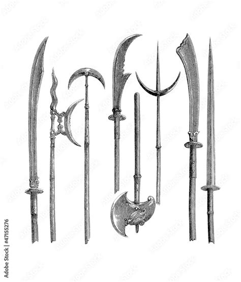 China : Ancient Weapons - Armes anciennes Illustration Stock | Adobe Stock