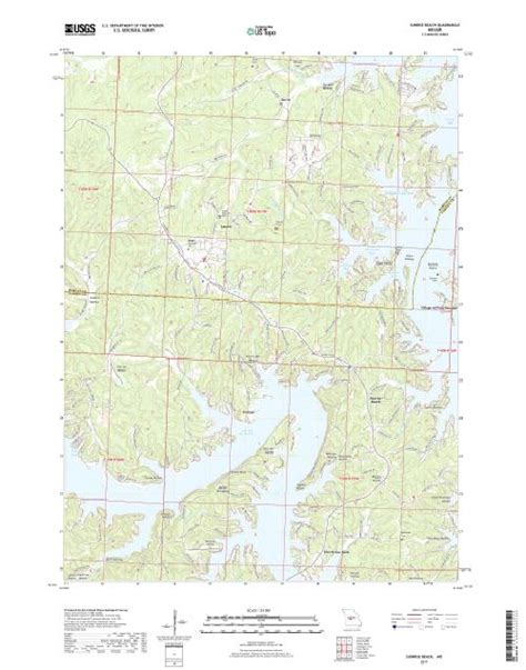 MyTopo Sunrise Beach, Missouri USGS Quad Topo Map