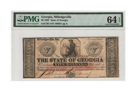 1862 Obsolete Currency 5 Dollar Bill US American Civil War Era - Etsy