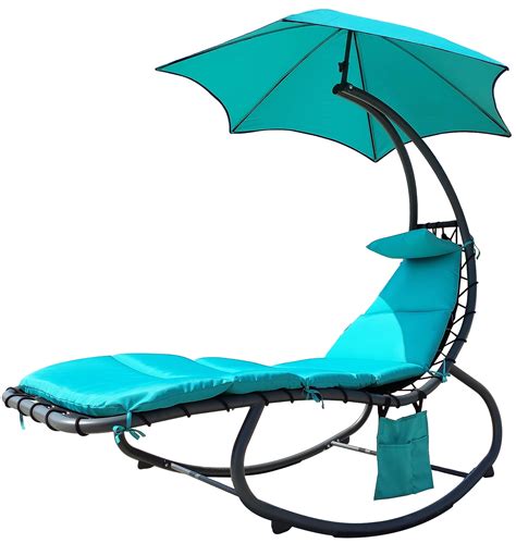 BalanceFrom Hanging Rocking Curved Chaise Lounge Chair Swing with ...