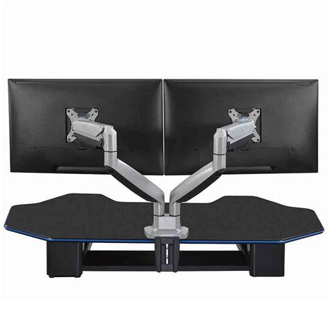 Eureka Ergonomic Dual Desk Mount Full Motion Adjustable Monitor Arms ...