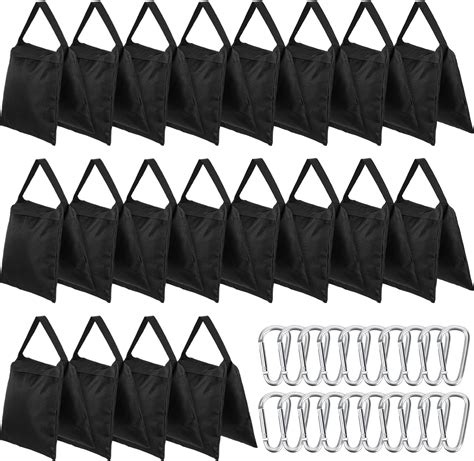 Amazon.com: Nuogo 20 Pack Photography Sand Bags with 20 Pieces Hook ...