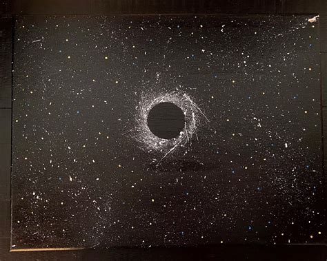 Original Black Hole Art on Canvas | Etsy