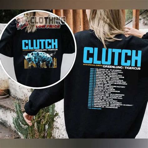 Clutch Tour 2023 UK Merch, Clutch Tour Dates 2023 With Special Guests T ...