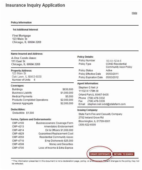 Printable State Farm Insurance Card Template