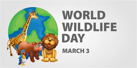 Poster design for world wildlife day 519301 Vector Art at Vecteezy