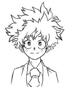 Dibujos A Lapiz Faciles De Deku