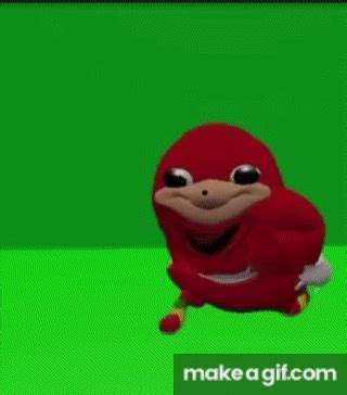 Ugandan Knuckles dancing on Make a GIF