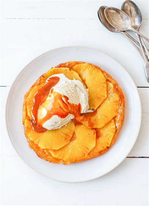 Pineapple Tarte Tatin with Rum Caramel Sauce | dish » Dish Magazine