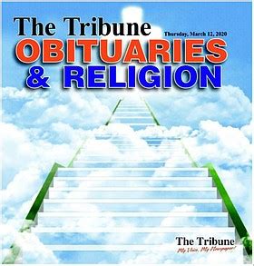 Obituary for NEW OBITUARIES NOW UNDER ARCHIVES/TRIBUNE PDF EDITION ...