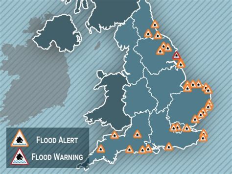 UK weather: Map shows where flood alerts and warnings are in place | UK News | Metro News